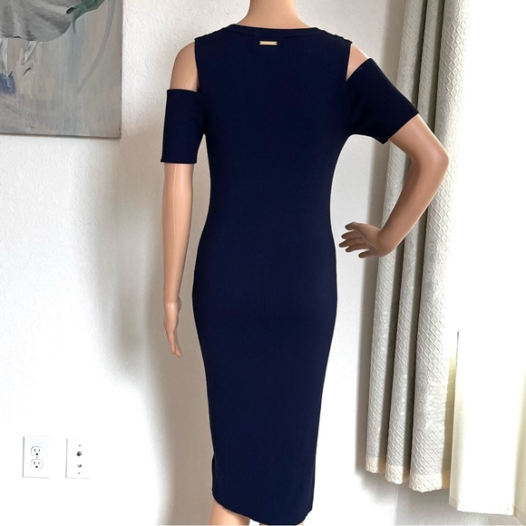 Michael Kors Cold Shoulder Pullover Midi Dress - Picture 3 of 4